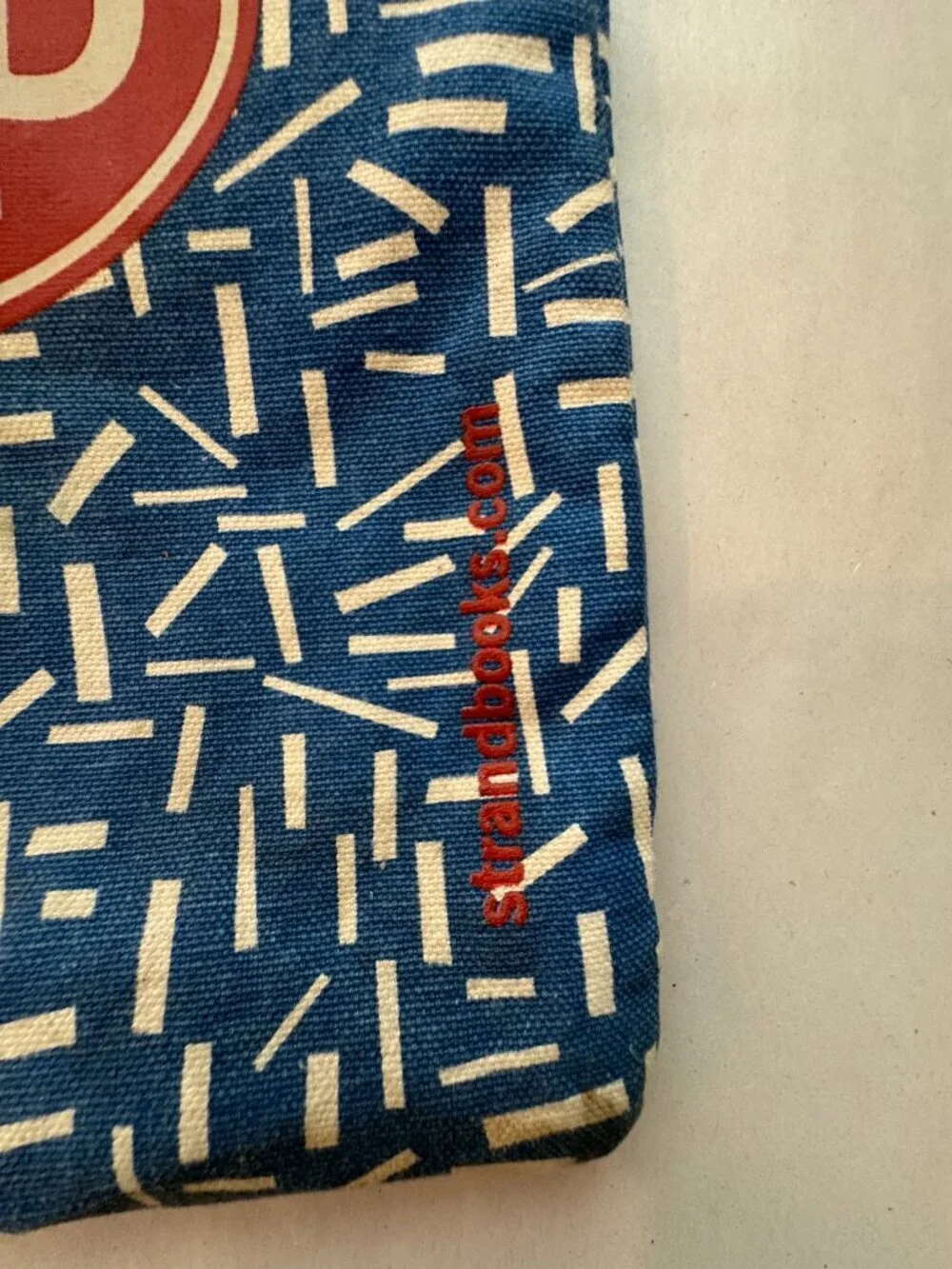 Studio Strand Reusable Book Store Bag O/S Blue Red Multicolor